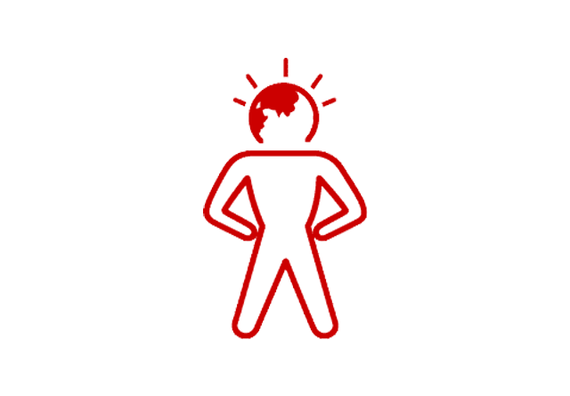 Virgin Hotels person logo on a white background.